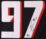 Grady Jarrett Signed Atlanta Falcons Jersey (Beckett) 2xPro Bowl Defensive End