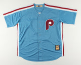 Rhys Hoskins Signed Philadelphia Phillie Custom Style Jersey (Beckett COA)