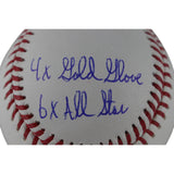 Alan Trammell Autographed Detroit Tigers OML Baseball 4 Stat Beckett 49310