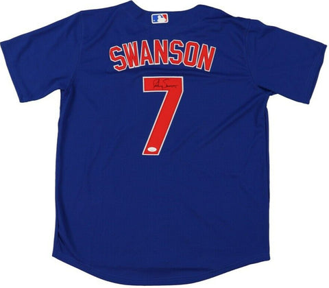 Dansby Swanson Signed Chicago Cubs Nike Jersey (JSA COA) 2xAll Star Shortstop