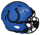Marshall Faulk Autographed Colts 'RAVE' Full Size Speed Helmet Beckett