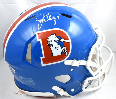 John Elway Signed Broncos F/S 75-96 Speed Authentic Helmet- Beckett W Hologram