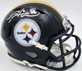 Hines Ward Autographed Steelers Black Speed Mini Helmet Beckett Witness 2W638775