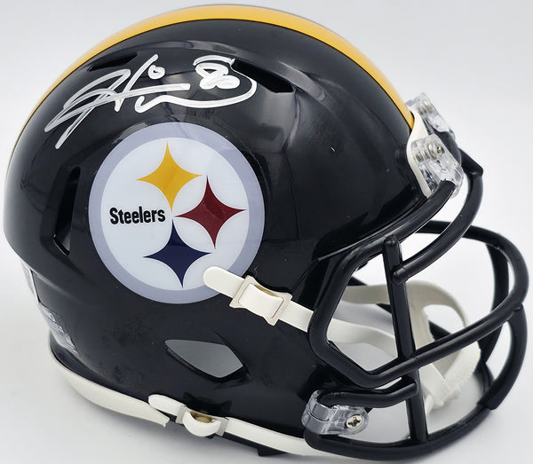 Hines Ward Autographed Steelers Black Speed Mini Helmet Beckett Witness 2W638775