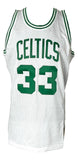 Larry Bird Signed Celtics White M&N Hardwood Classics Swingman Jersey PSA ITP