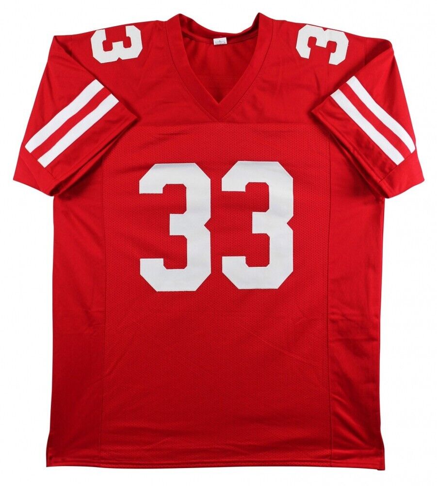 Ron Dayne Signed Wisconsin Badgers Jersey (Beckett) Running Back / NY Super Sports Center