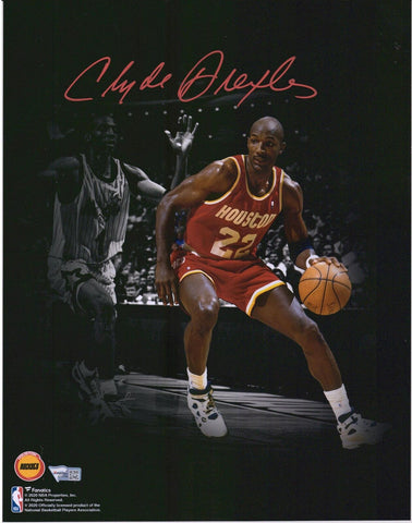 Clyde Drexler Houston Rockets 11" x 14" 1995 Finals vs. Penny Hardaway Photo