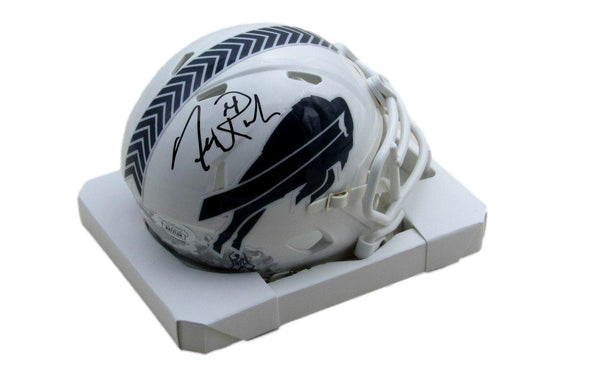 Frank Reich Signed Salute to Service Mini Helmet Buffalo Bills JSA 194005