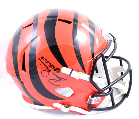 Boomer Esiason Signed Bengals F/S Speed Helmet w/NFL MVP-Beckett W Hologram