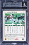 Jets Boomer Esiason Authentic Signed 1995 Collector's Choice #111 Card BAS Slab