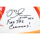 Mike Alstott Signed Tampa Bay Buccaneers Authentic TB Helmet Insc Beckett 51679