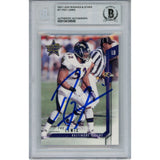 Ray Lewis Autographed 2001 Leaf Rookies & Stars #71 Trading Card Beckett 53524