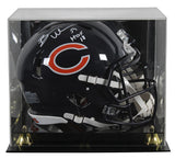 Bears Brian Urlacher "HOF 18" Signed F/S Speed Proline Helmet W/ Case BAS Wit