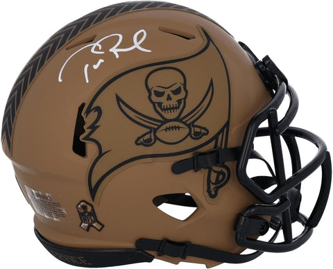 Tom Brady Tampa Bay Buccaneers Signed Riddell 2023 Salute to Service Mini Helmet