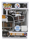 Steelers Joe Greene "HOF 87" Signed #264 Funko Pop Vinyl Figure BAS Witnessed