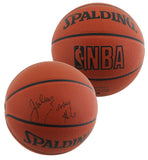 76ers Julius Erving Signed Spalding Official NBA Game Basketball BAS #BU55114