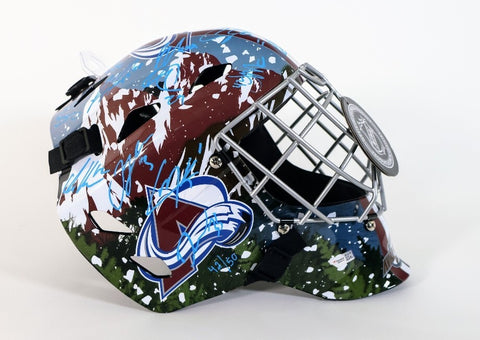 Colorado Avalanche 2022 Stanley Cup Champions Team Signed Replica Goalie Mask