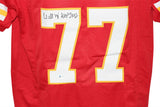Willie Roaf Autographed/Signed Pro Style Red XL Jersey HOF BAS 33204
