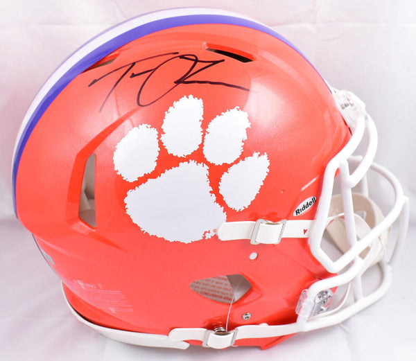 clemson full size football helmet Trevor Lawrence Autographed Clemson Tigers F/S Speed Authentic Helmet- – Super Sports Center