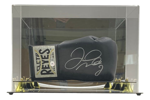 Floyd Mayweather Jr Signed Black Cleto Reyes Right Hand Boxing Glove BAS w/ Case