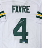Packers Hall of Famer BRETT FAVRE Signed Custom Replica White Jersey AUTO - JSA