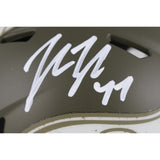 John Lynch Autographed Tampa Bay Buccaneers 22 STS Mini Helmet Beckett 49979