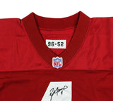 Brett Favre Signed Green Bay Packers Practice Worn Red Starter Jersey - 4 Insc