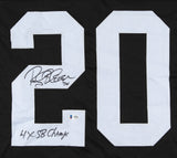 Rocky Bleier Signed Pittsburgh Steelers Jersey Inscribed "4x SB Champs"(Beckett)