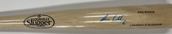 Royals Outfielder ISAAC COLLINS Signed Louisville Slugger blonde Bat AUTO - JSA