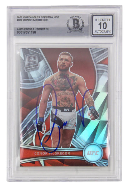 Conor McGregor Signed 2022 Panini Chronicles Spectra UFC - BGS 10 Autograph