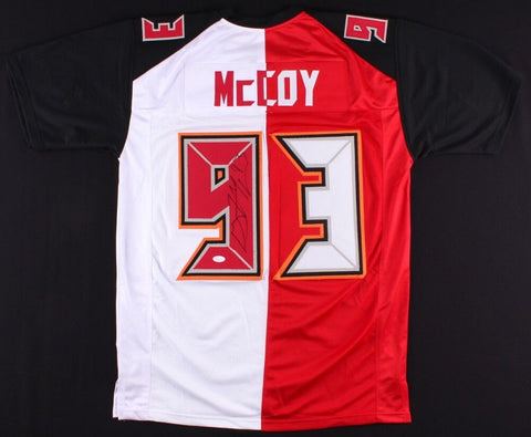 Gerald McCoy Signed Buccaneers Split Home / Away Jersey (JSA COA) 5x Pro Bowl