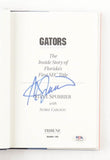 Steve Spurrier Signed "Gators" Hardcover Book (PSA COA) Florida's Head Coach