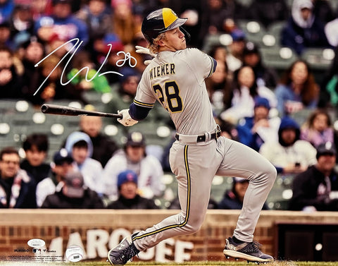 Milw Brewers Outfielder JOEY WIEMER Signed 16x20 Photo #4 AUTO - JSA