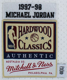Bulls Michael Jordan Authentic Signed White 1997-98 Nike Jersey UDA #BAH44410