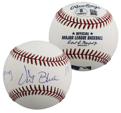 Athletics Vida Blue "71 Cy Young, 71 MVP" Signed OAL Baseball BAS #BU43401