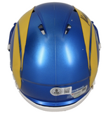 Puka Nacua / Kyren Williams Autographed Rams Mini Speed Helmet Beckett