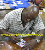 Bruce Smith Autographed Buffalo Bills Goal Line Art HOF 09 Black 13263