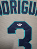 FRAMED SEATTLE MARINERS ALEX RODRIGUEZ AUTOGRAPHED SIGNED JERSEY PSA COA