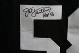 Jack Lambert Autographed/Signed Pro Style Black XL Jersey HOF Beckett 35515
