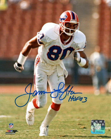 Buffalo Bills JAMES LOFTON Signed 8x10 AUTO Action Photo #2 w/ HOF '03