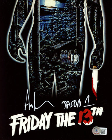 Ari Lehman Autographed/Signed Friday The 13th 8x10 Photo Jason Beckett 36405