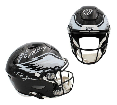 Multi Player Signed Philadelphia Eagles Speed Flex Authentic Alt Helmet -4 Sign