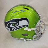 KENNETH WALKER III SIGNED SEAHAWKS FLASH SPEED REPLICA HELMET BECKETT