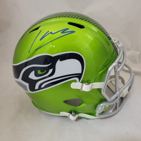 KENNETH WALKER III SIGNED SEAHAWKS FLASH SPEED REPLICA HELMET BECKETT