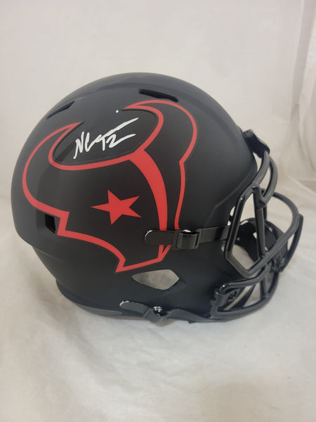 NICO COLLINS SIGNED HOUSTON TEXANS ECLIPSE SPEED REPLICA HELMET BECKETT