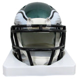 Quinyon Mitchell Signed/Auto Speed Replica Mini Green Helmet Eagles JSA 210353