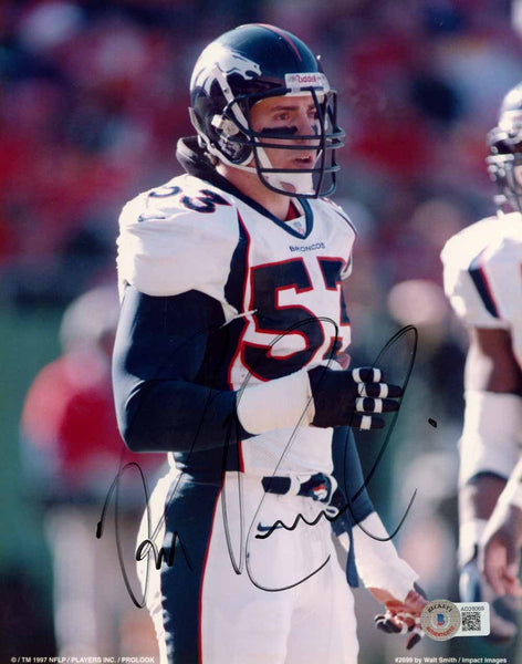 Bill Romanowski Autographed Denver Broncos 8x10 Photo Beckett 51062