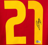 Diogo Jota Signed Portugal Home Soccer Jersey #21 with Beckett COA