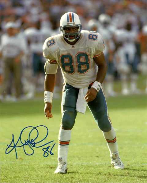 Dolphins KEITH JACKSON Signed 8x10 Photo #1 AUTO ~ Miami Pro Bowler