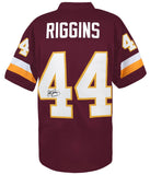 John Riggins (REDSKINS) Signed Maroon Custom Football Jersey - (SCHWARTZ COA)